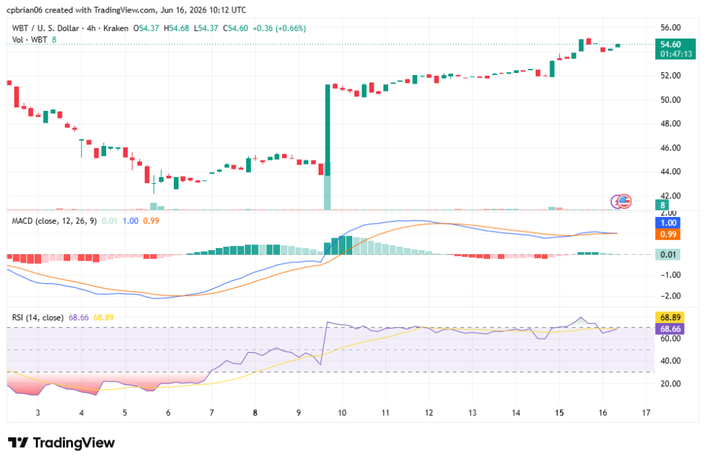 WBTUSD chart byTradingView