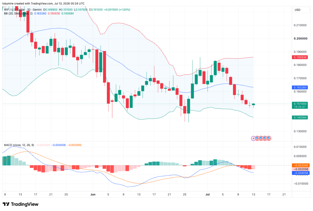 Dogwifhat price analysis 1-day chart