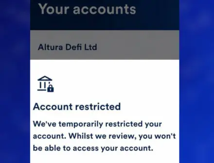 Altura says restricted bank account is stalling final vault redemptions