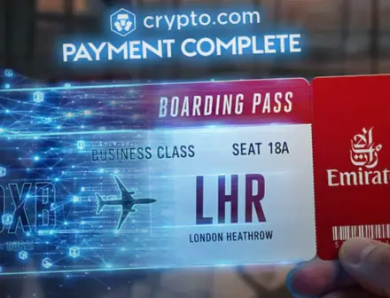 Emirates Airlines offers crypto payments through Crypto.com.