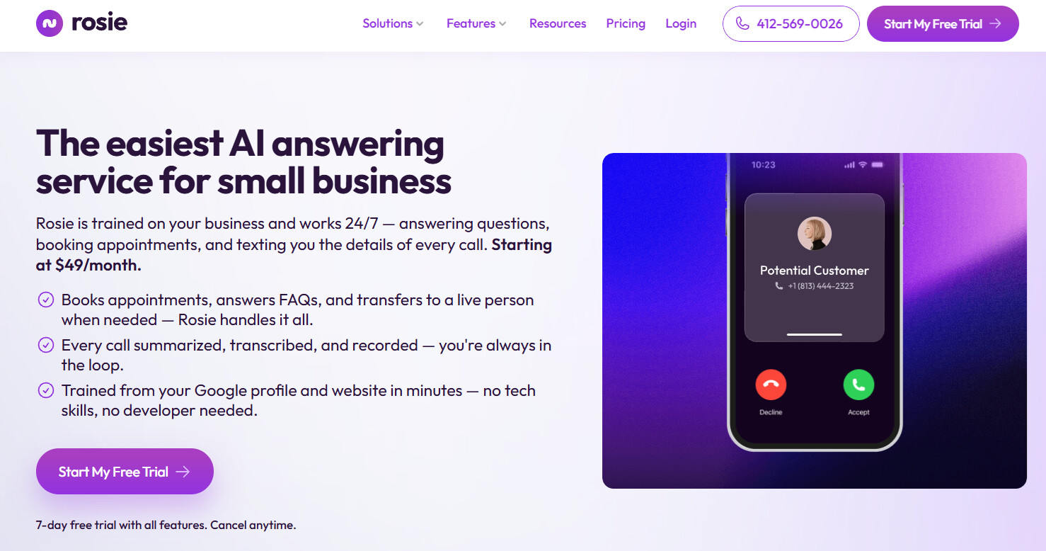 Best AI Receptionists & AI Answering Services for Small Businesses in 2026