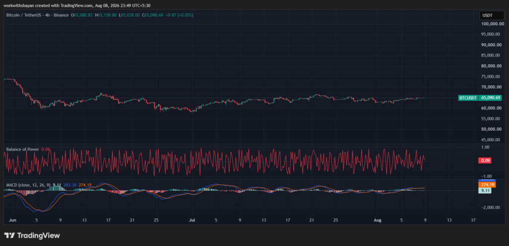 TradingView의 BTCUSD차트