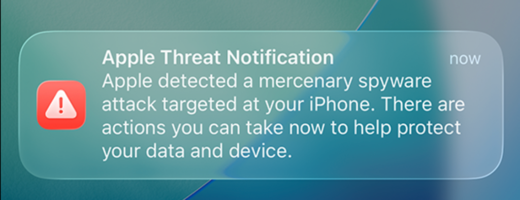 Apple moves spyware alerts to the iPhone Lock Screen in latest warning round.