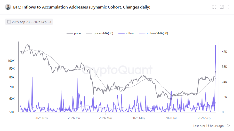 Les BTC retournent dans les portefeuilles d'accumulation