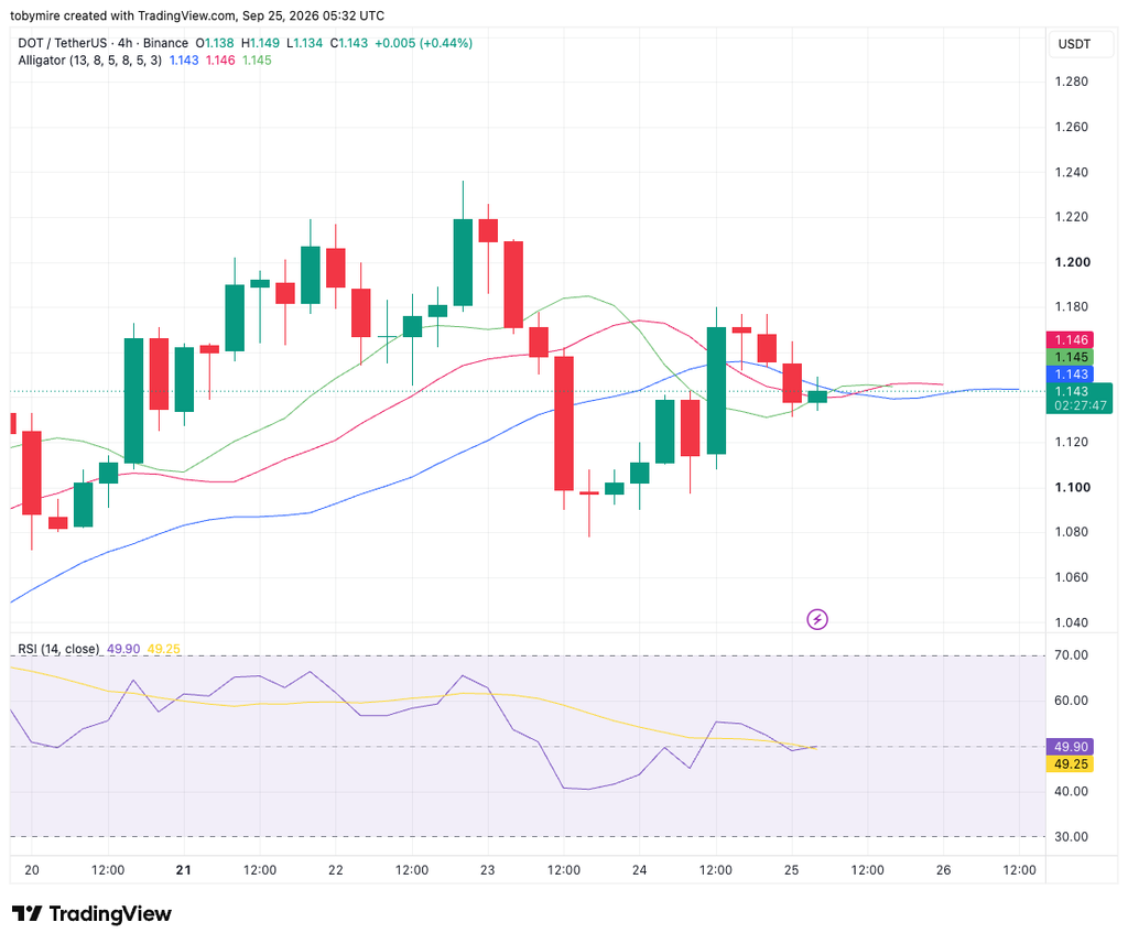مخطط DOT/USDT: TradingView