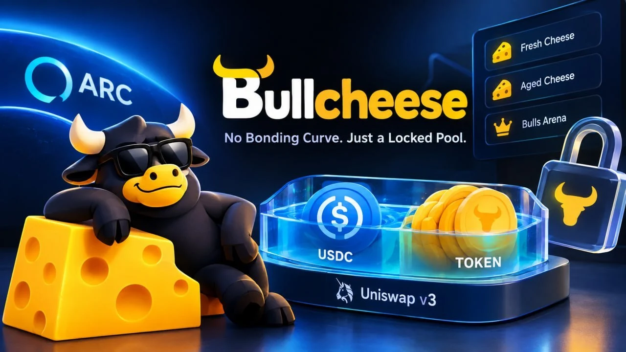 Bullcheese Review: A Memecoin Launchpad on Circle’s Arc With No Bonding Curve