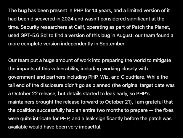 PHP rushes fix for 14-year-old bug a day early after leak.