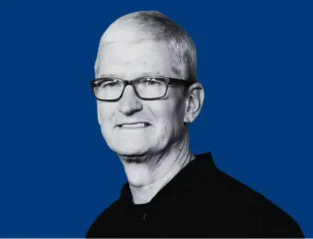Apple's three-year return lifts Tim Cook's stock award to 171% of target.